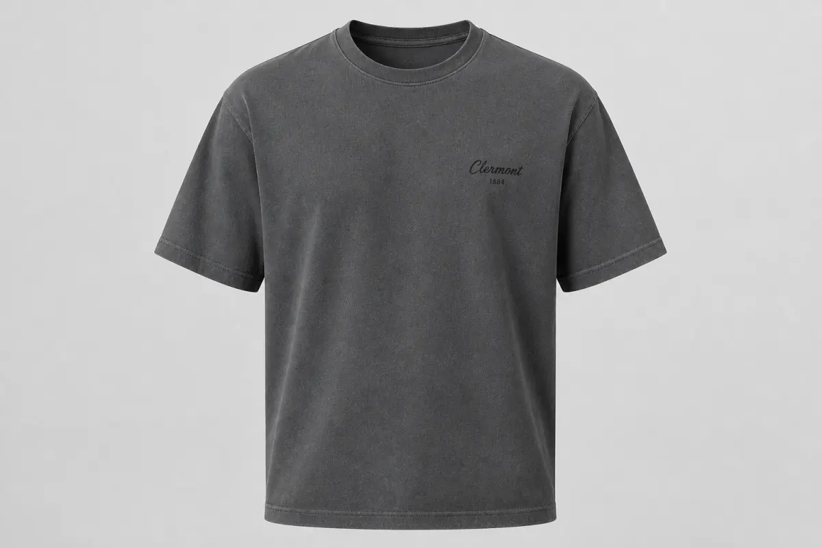 Washed charcoal Clermont 1884 tee